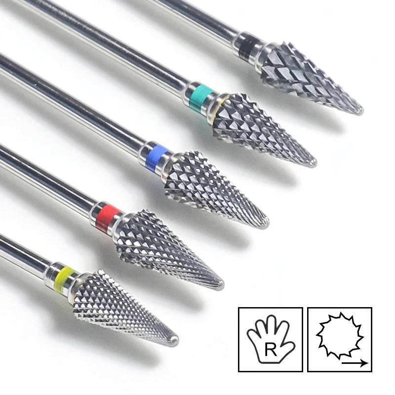Description Picture 5 of itemNail Drill Bits Tungsten Carbide Large Cone Electric Milling Cutter Gel Polish Remover Grinding Tools DIY Accessories Supplies