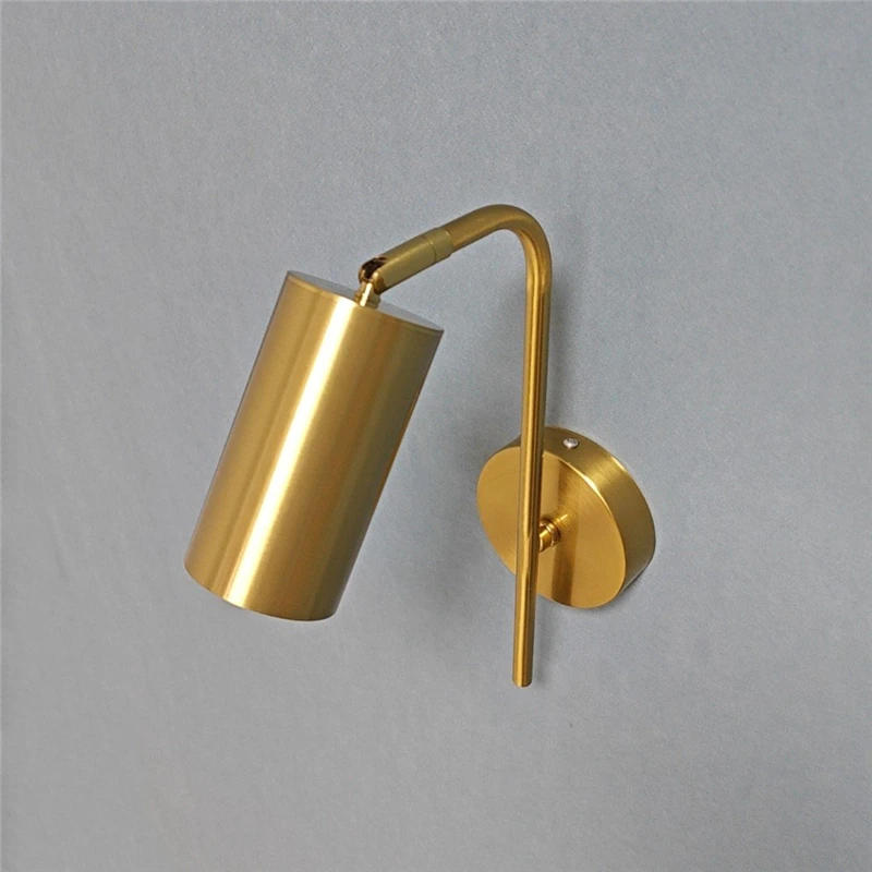 Description Picture 3 of itemNordic Bedroom Bedside Wall Lamps Golden Ones Rotatable LED Reading Wall Lamp Modern Minimalist Creative Adjustable Wall Lights