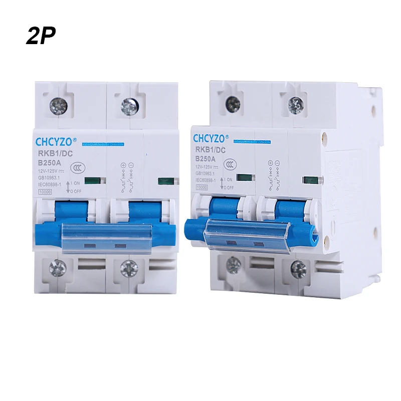 Description Picture 6 of itemDC 2p DC Circuit Breaker 12-125V 1P Miniature Automatic Protector Electric Vehicle 80A/100A/125A/200A/250A Battery Protection