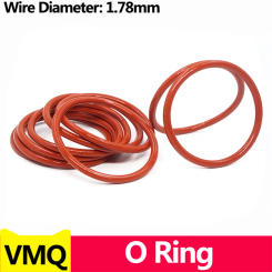 Silicone Rubber O-RING VMQ Sealing Rings Repair Skeleton Oil Gasket Washer Inner Diameter1.78-133.07MM Wire Diameter1.78MM