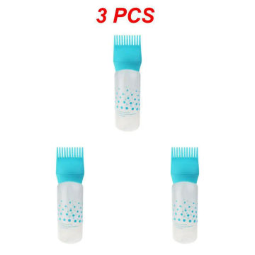 1~10PCS Plastic Shampoo Bottle Oil Comb Dispensing Applicator Bottles 3 Colors Big Capacity Salon Hair Coloring Hair Styling