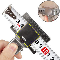 Measuring Tape Clip Tool Matey Measure Clip Corners Clamp Holder Fixed Ruler Marking Measuring Tool for Most Tape Measures