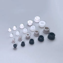 10000pcs Black 5x2.5mm Silicone Rubber Snap-on Grommet Hole Plugs End Caps Bung Wire Cable Protect Bush Seal Gasket