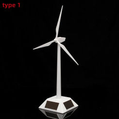 2 in 1 Solar Wind Generator Model Gift Exhibition Stand Windmill Educational Assembly Kit Desktop Decoration Power Generator
