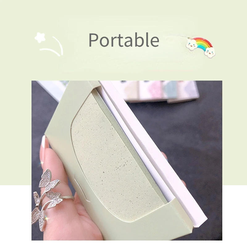 Description Picture 4 of item100pcs Face Oil Control Cleaning Wipes Oil Control Face Absorbent Paper Absorbing Sheet Oily Matting Tissues Face Cleaning Paper