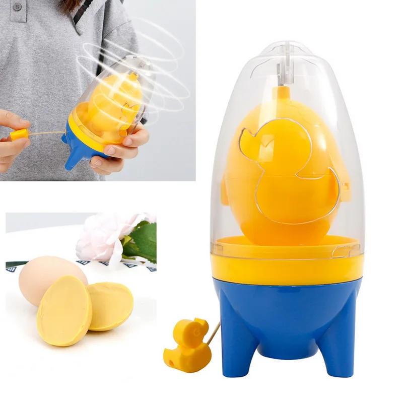 Description Picture 2 of itemEgg Scrambler Hand Egg Shaker Mixer Food Grade Silicone Egg Spinner Manual Tool Egg Yolk Shaker Egg Scrambler Gadget Egg Tools
