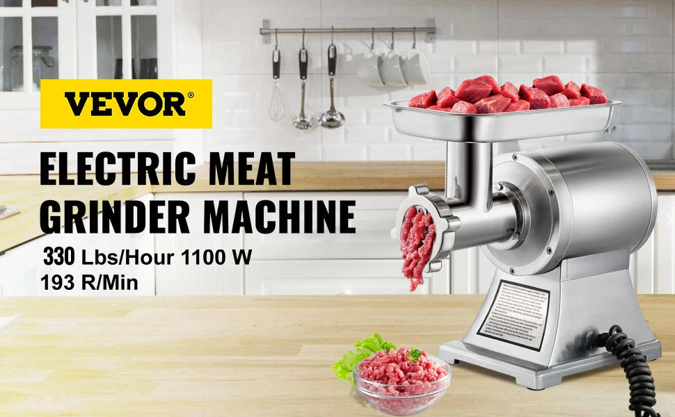 Description Picture 3 of itemVEVOR Electric Meat Mincer Chopper 122 Kg/H 250 KG/H Heavy Duty Food Processors Kitchen Appliances Commercial Grinder Machine