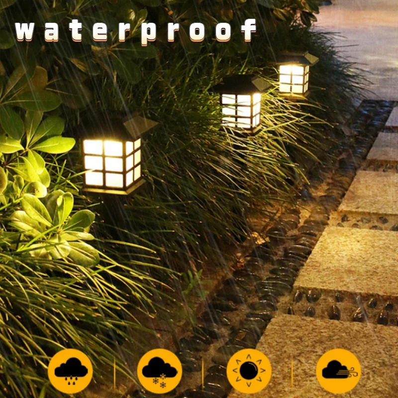 Description Picture 3 of item2pcs Led Solar Pathway Lights Waterproof Outdoor Solar Lamp for Garden/Landscape/Yard/Patio/Driveway/Walkway Lighting