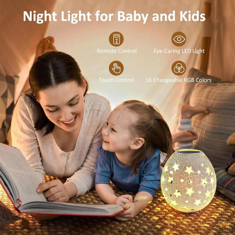 Description Picture 4 of itemLED Night Light Rechargeable Moon Light Colorful Children's Home Bedroom Decoration Children's Birthday Gift