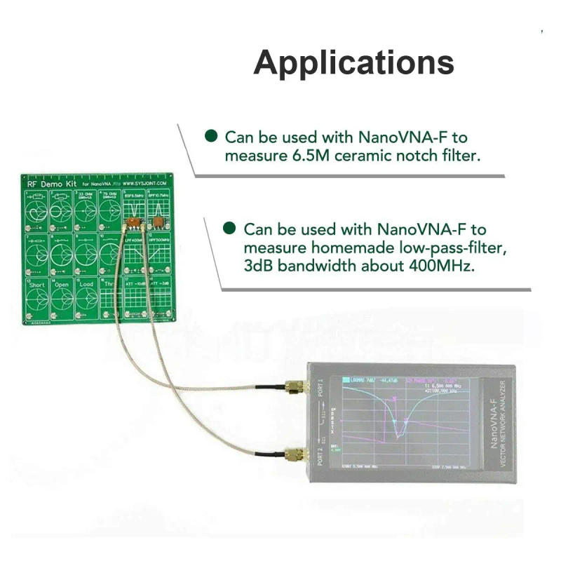 Description Picture 3 of itemRF Demo Kit for NanoVNA VNA RF Test Board Vector Network Test Filter Attenuator Network Analyzers Electrical Instruments
