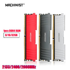 MACHINIST 1pcs DDR4 RAM 8G/16G/32GB memory 2133MHz 2400/2666MHz Rams Heat Sink DDR4 RAM PC DIMM for all X99 motherboards