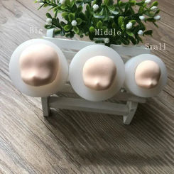 1 PCS Soft Clay Silicone Mold Tools Steamed Bread Shape 3D Baby Face Universal Fondant Cake Mould 3 Types Big Middle Small Size