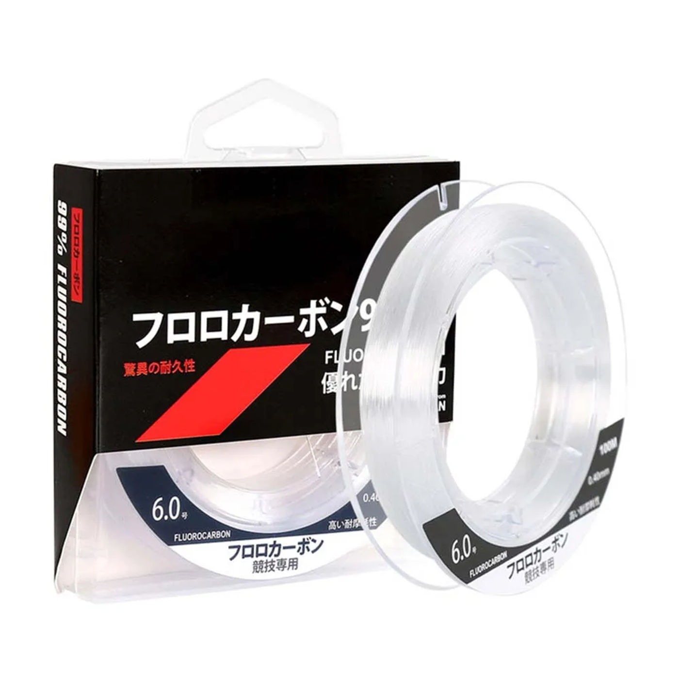 Description Picture 6 of item99% Fluorocarbon Fishing Line 100M Clear White Japanese Carbon Fiber Line 1-25kg Monofilament Sinking Line Sea fishing Carp
