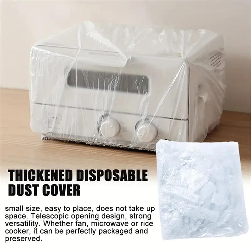 Description Picture 4 of itemDisposable Dust Cover Household Appliances Extra Large Thickened Fan Rice Cooker Microwave Oven Universal Transparent Cover