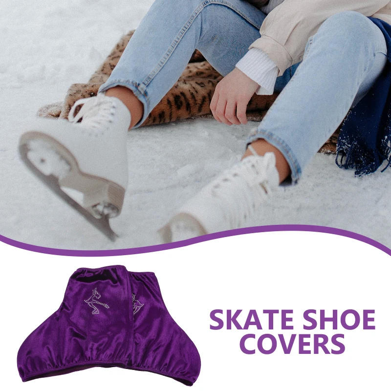 Description Picture 4 of itemLuggage Cover Skate Covers Roller Ice Boot Protector Shoe Portable Skating Protectors Purple Hockey Child