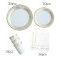 A 50pcs gold cutlery