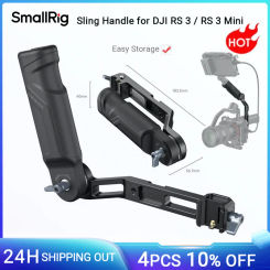 SmallRig RS3/RS3 Mini Adjustable Handle Sling Handgrip for DJI RS 3 Mini Gimbal Handheld Stabilizer w NATO Clamp Cold Shoe