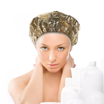 4 Pcs Hair Dye Aluminum Foil Cap Tin Hat Treatment Steam Women Deep Conditioning Care Miss