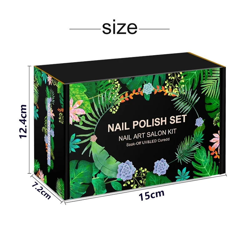 Description Picture 6 of itemLNWPYH Gel Nail Polish Set Nail Gel Kit 26 Color Semi Permanent UV Led Gel Varnish Soak Off Nail Lacquers Base Coat Top Coat Kit