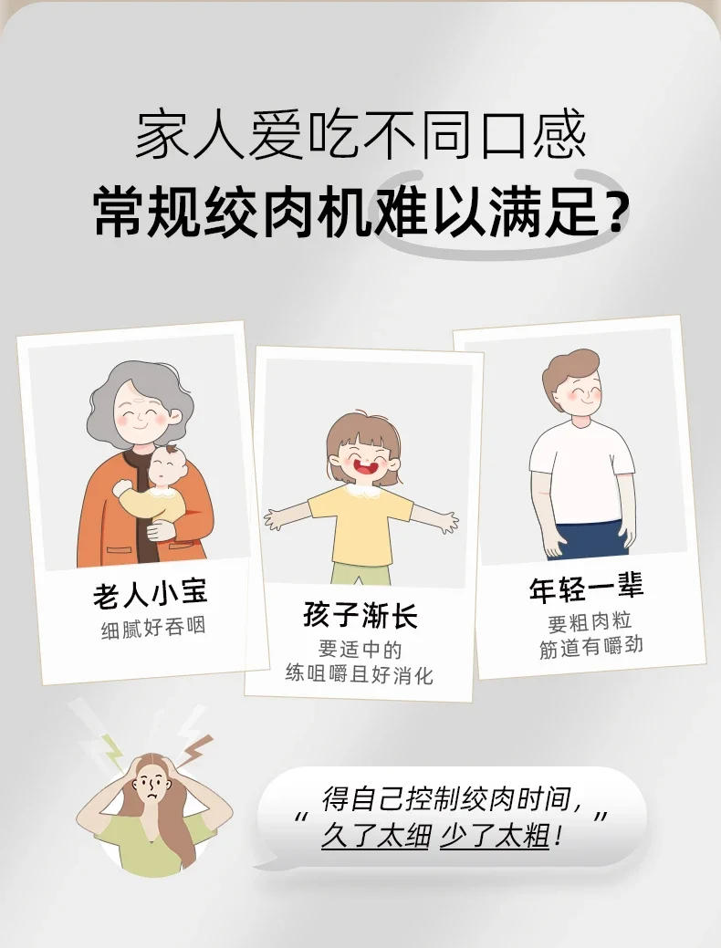 Description Picture 6 of item220V Bear Meat Grinder Electric Automatic Multifunctional Home Meat Mincer New Model AI