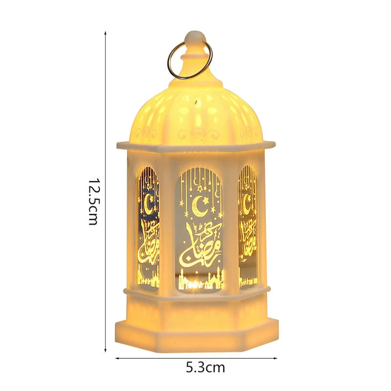 Description Picture 6 of itemNew LED Lantern Retro Ramadan Decor Islam Muslim Party Gifts Eid Mubarak Candles Night Light Eid Colorful Ramadan Ornaments 2024