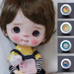 10mm Large Iris Colored Glass Eye Movable Eye OB11 Baby Head Doll Model/anime Character Eye Decoration Accessories Clay Molds