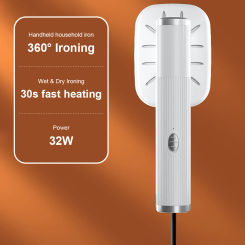 Handheld Iron Steamer 360° Ironing Small Garment Steamer USB Powered Electric Ironing Machine for Fabric Clothes Ironing