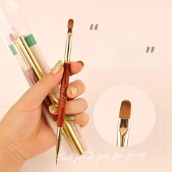 Dual-ended Nail Brush Acrylic Nail Art Brushes Gel Nail Polish Flower Liner Painting Drawing Manicure Tools Brushes Nail