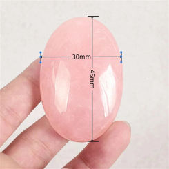 Natural Crystal Palm Stone High Quality Tumbled Stones Energy Reiki Quartz Gemstone For Gifts Pink Rose Crystal Healing STONE