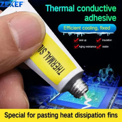 ZEXEF 1-10PCS Thermal Paste Conductive Heatsink Plaster Viscous Adhesive for Chip VGA RAM LED IC Cooler Radiator Cooling Sealers