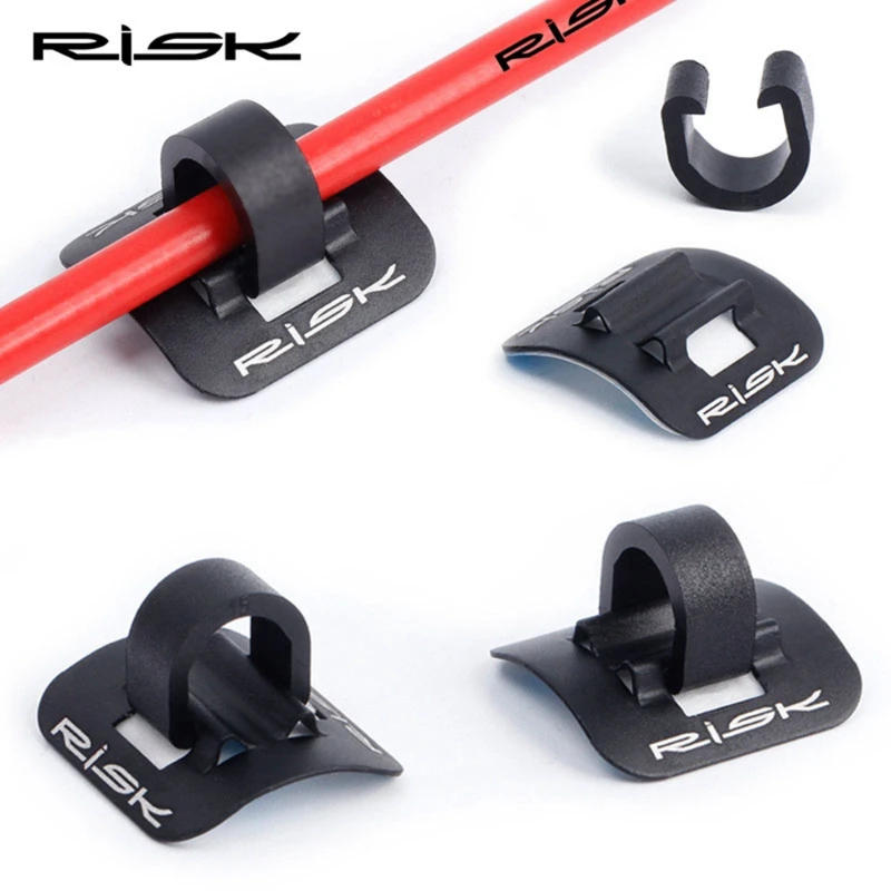 Description Picture 6 of itemMTB Bicycle Shifter Brake Cable Guide Seat Frame C Shape Tubing Fixing Clamp Aluminum Alloy Clip Adhesive Attached Frame Buckle