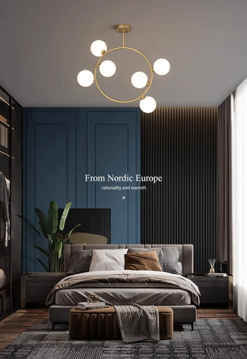 Description Picture 2 of itemModern dine dining room Pendant lights indoor lighting Ceiling lamp hanging light led Chandeliers for living room indoor lightin