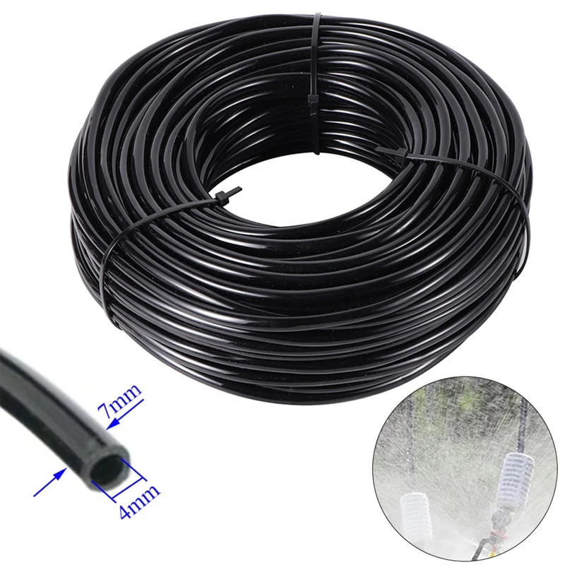Description Picture 5 of item10/20/40M Garden Watering Hose 1/4" 4/7mm PVC Hose Micro Drip Irrigation Tubing Sprinkler Lawn Plants Flower Greenhouse Pipe