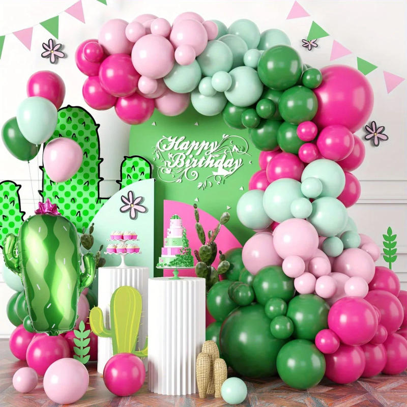 Description Picture 2 of item107pcs, Cactus Balloon Garland Arch Kit, Wedding, Birthday Party, Graduation, Festival, Indoor Outdoor, Home, Room Decoration