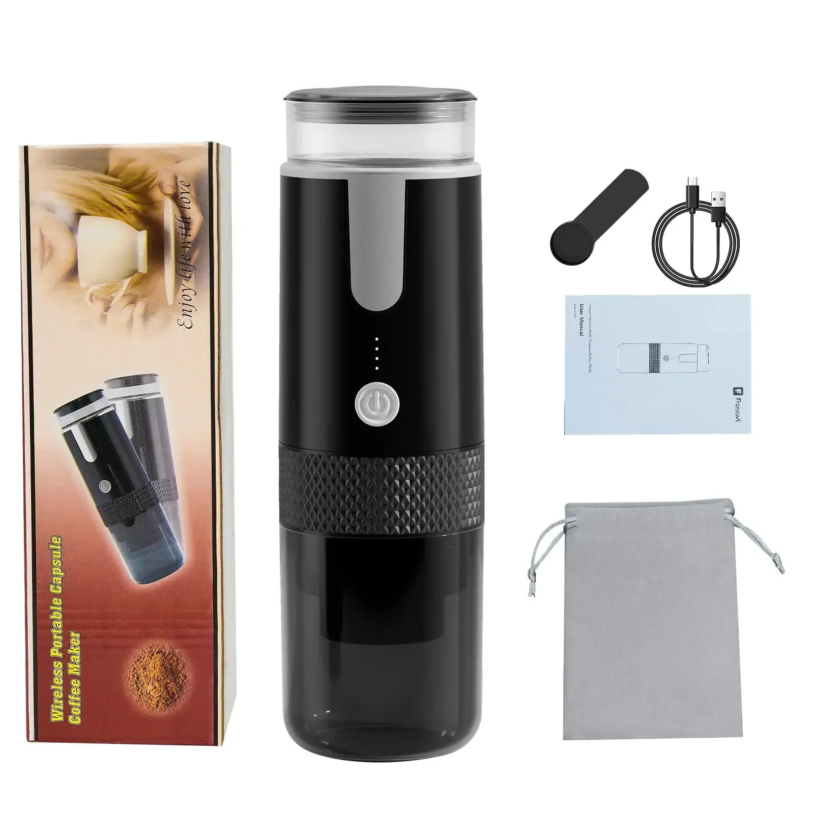Description Picture 6 of item2024 New Coffee Maker Electric Capsule Ground Coffee Brewer Portable Machine Fit Coffee Powder and  Capsule