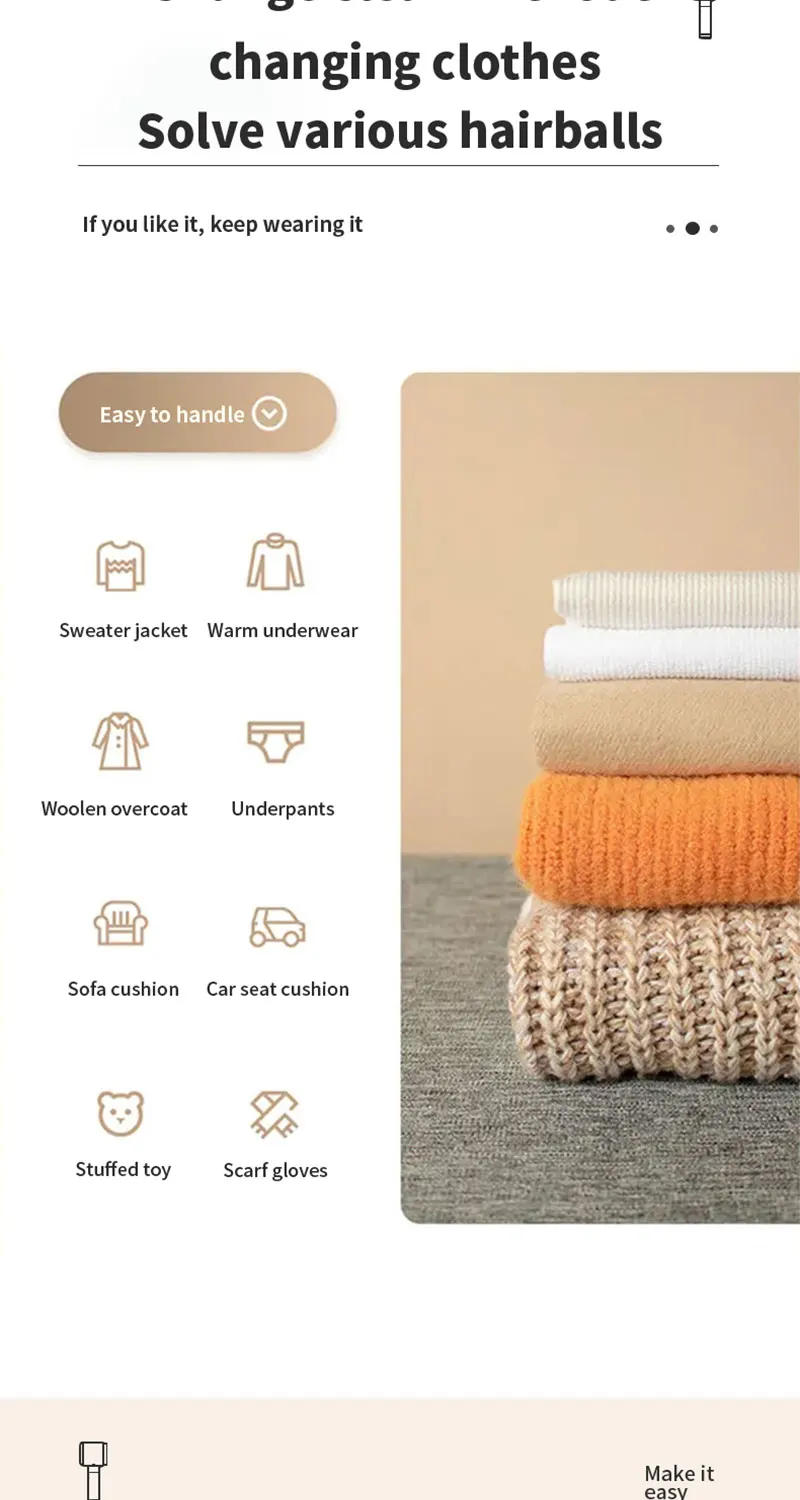 Description Picture 4 of itemXiaomi Portable Electric Remove Sweater Pilling Machine Clothes Fabric Shaver Hair Ball Trimmer Lint Fuzz Shaver Shaving Machine