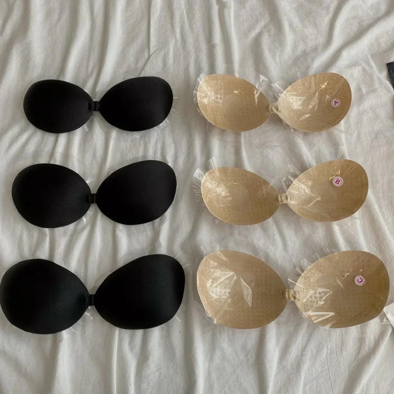 Description Picture 2 of itemInvisible Strapless Adhesive Stick Bra Strapless Push Up Bras Women Sexy Backless Lingerie Seamless Silicone Bralette Underwear