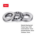 10pcs 51202 Flat thrust ball bearings 15*32*12mm Bearing steel For Crane Hook Jack Low Speed Reducer Accessories