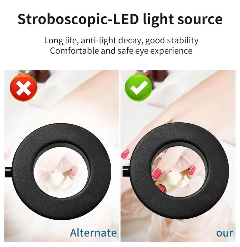 Description Picture 6 of item48 LEDs Desk Lamp Clip USB Book Light Eye Protection Light Flexible Adjustable 3 Color Temperatures Gooseneck Reading Light