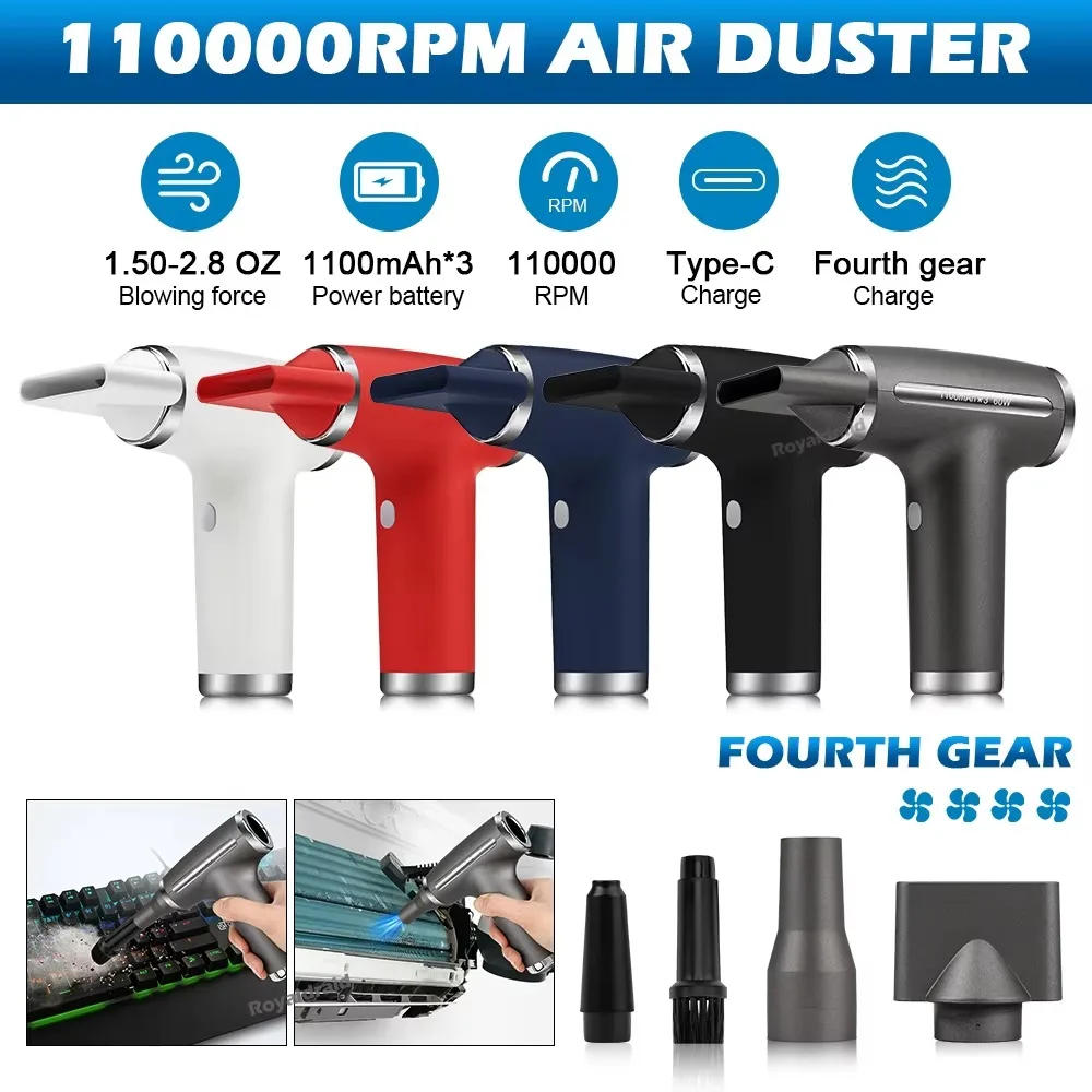 Description Picture 5 of itemPortable Wireless Multifunction Air Duster Handheld Poweful Cleaner Outdoor Sports High Speed Blow Dryer for Switch/Xbox/PS4/PS5