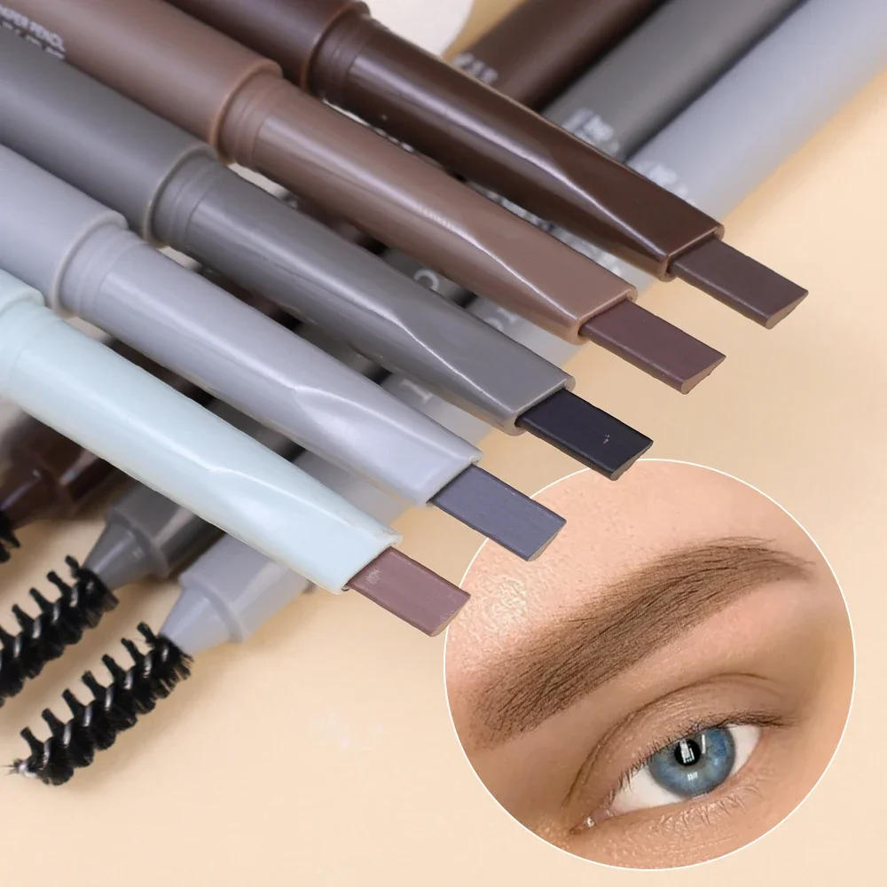 Description Picture 6 of itemDouble Head Eyebrow Pencil Waterproof Smooth Black Brown Natural Eyebrow Pencil Beauty Cosmetic High Quality Brow Pencil Makeup