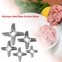 Meat Grinder Knife # #8 #10 #22 #32 Mincer Blade Stainless Steel Shaped Food Meat Grinder Blade Mincers Cutter Parts