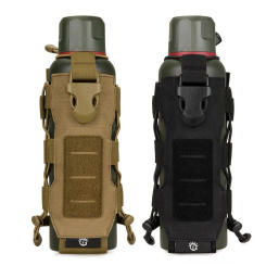Nylon Hunting Travel Kettle Bag Tactical Molle Water Flask Pocket Travel Molle Water Bottle Pouch Camping Canteen Cover