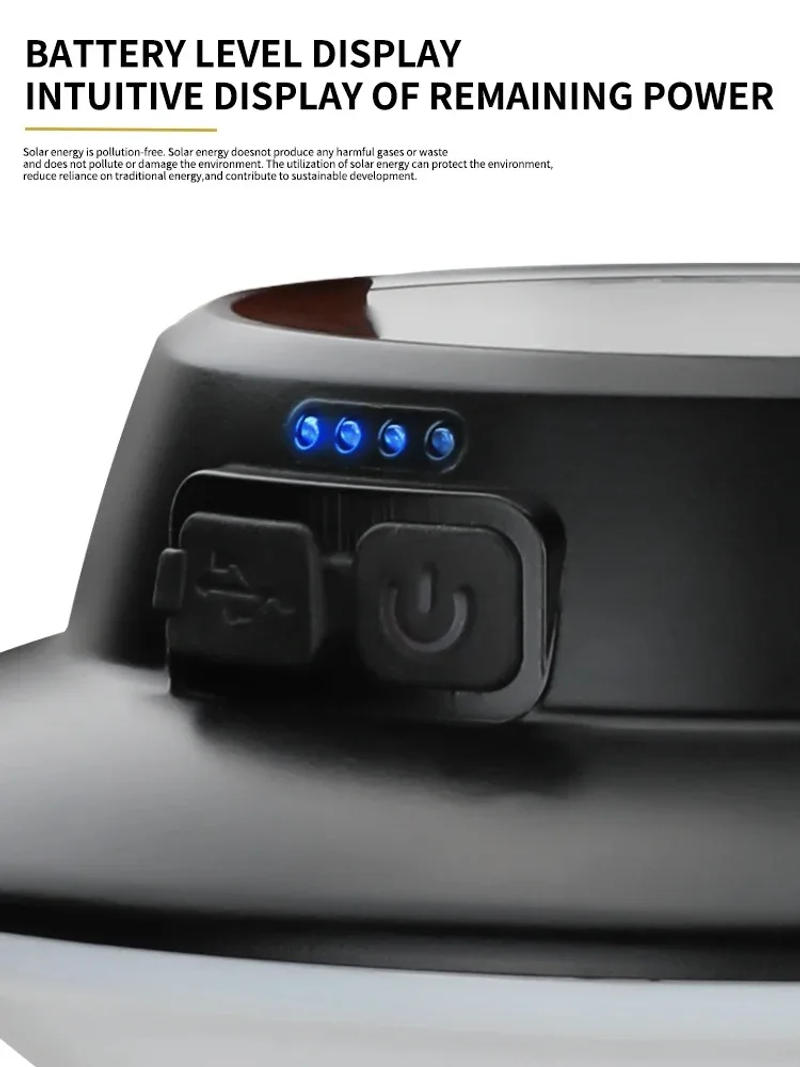 Description Picture 5 of itemLED Camping Light Solar Powered Outdoor Portable USB Rechargeable Lamp Camping Torch Emergency Lamp for Outdoor Camping Lighting