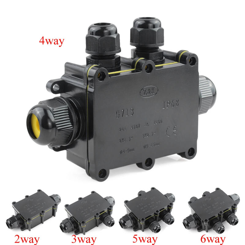 Description Picture 5 of itemIP68 Waterproof Junction Box Electrical 2/3/4/5/6 Way Enclosure Block Cable Connecting Line Protection for Wiring Accessories