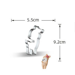 1pcs patisserie reposteria Christmas Deer Stainless Steel Cookie Cutter Metal Biscuit Mould Fondant Cake Decor Tools Pastry Shop
