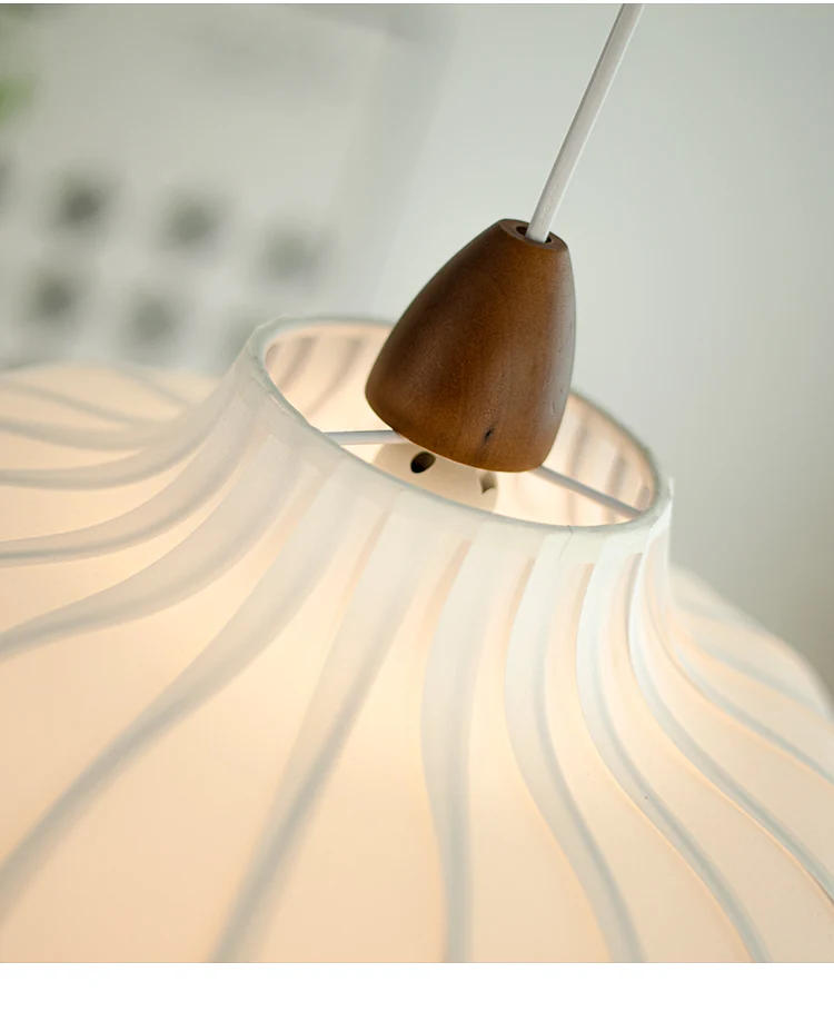 Description Picture 5 of itemNordic French Vintage Solid Wood Restaurant Pendant Light Living Room Bedroom Dining Table Bar Counter Wabi Sabi Indoor Lighting