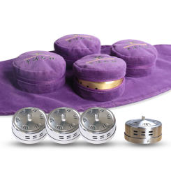 Smokeless Moxibustion Box Portable Moxibustion Moxa Cone Burner Box Set Rotary Temperature Regulating Cover Heating Therapy