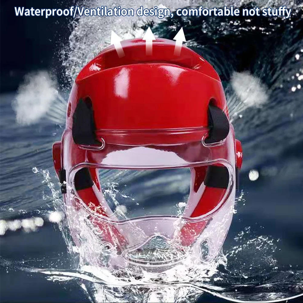 Description Picture 4 of itemProfessional Taekwondo head protector MMA Helmet Muay Thai Boxing Taekwondo Karate Guard Head WTF Kickboxing
