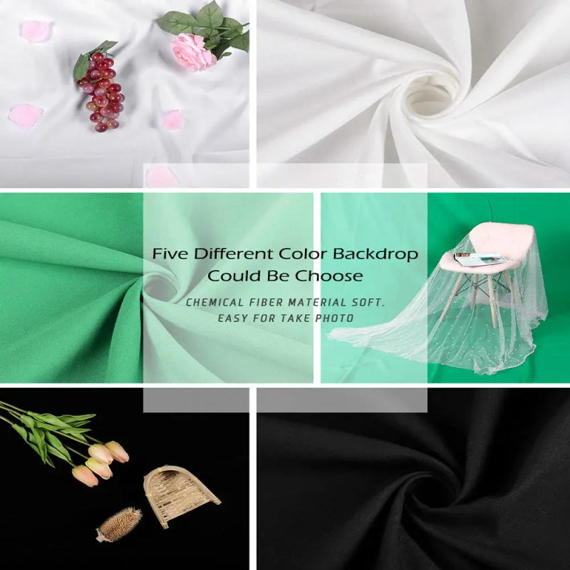 Description Picture 5 of itemPhotography Background Backdrop Cloth Smooth Green White Black Pure Cotton Chromakey Screen Photo Studio Live Streaming